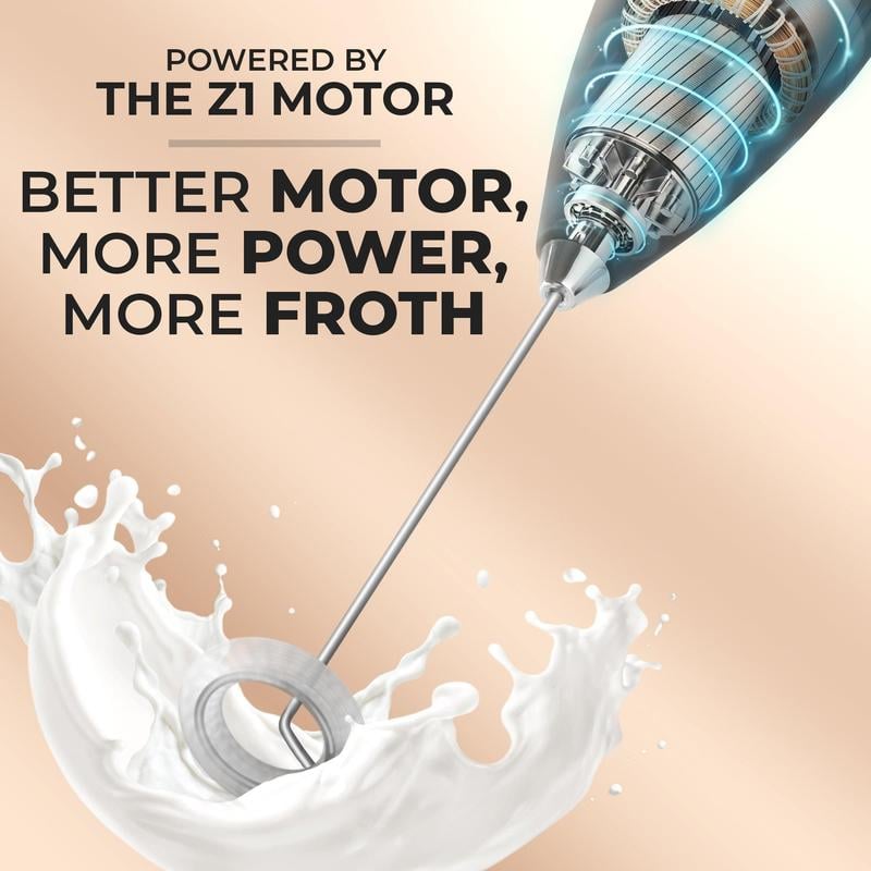 💥Powerful Milk Frother with Stand