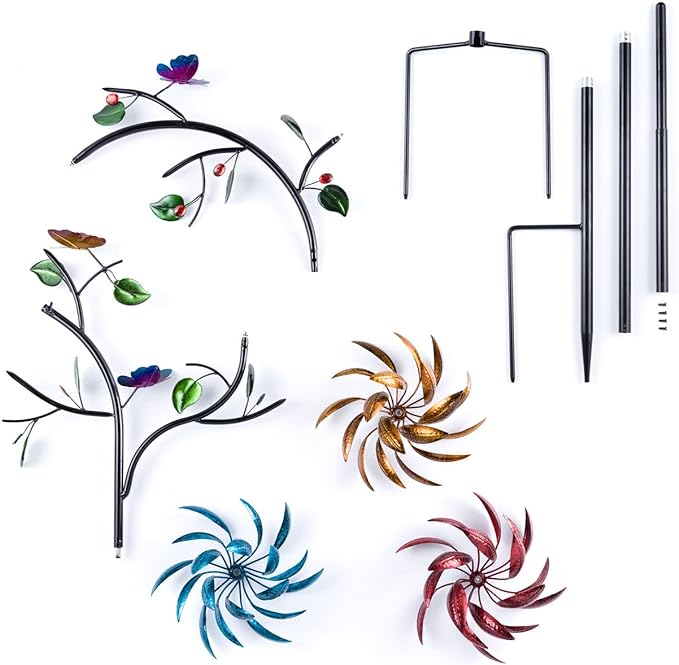 🔥Last Day 70% OFF -Beautiful Summer Multi Colored Flowers Wind Spinner-unitmotor™