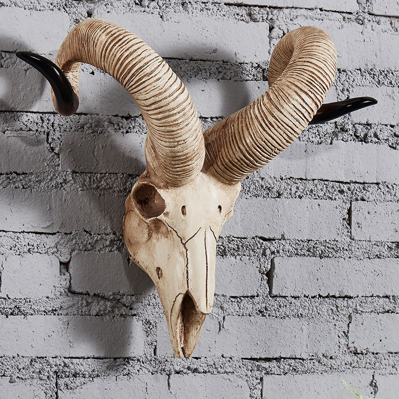 Vintage Sheep Head Wall Hanging Home Decorations
