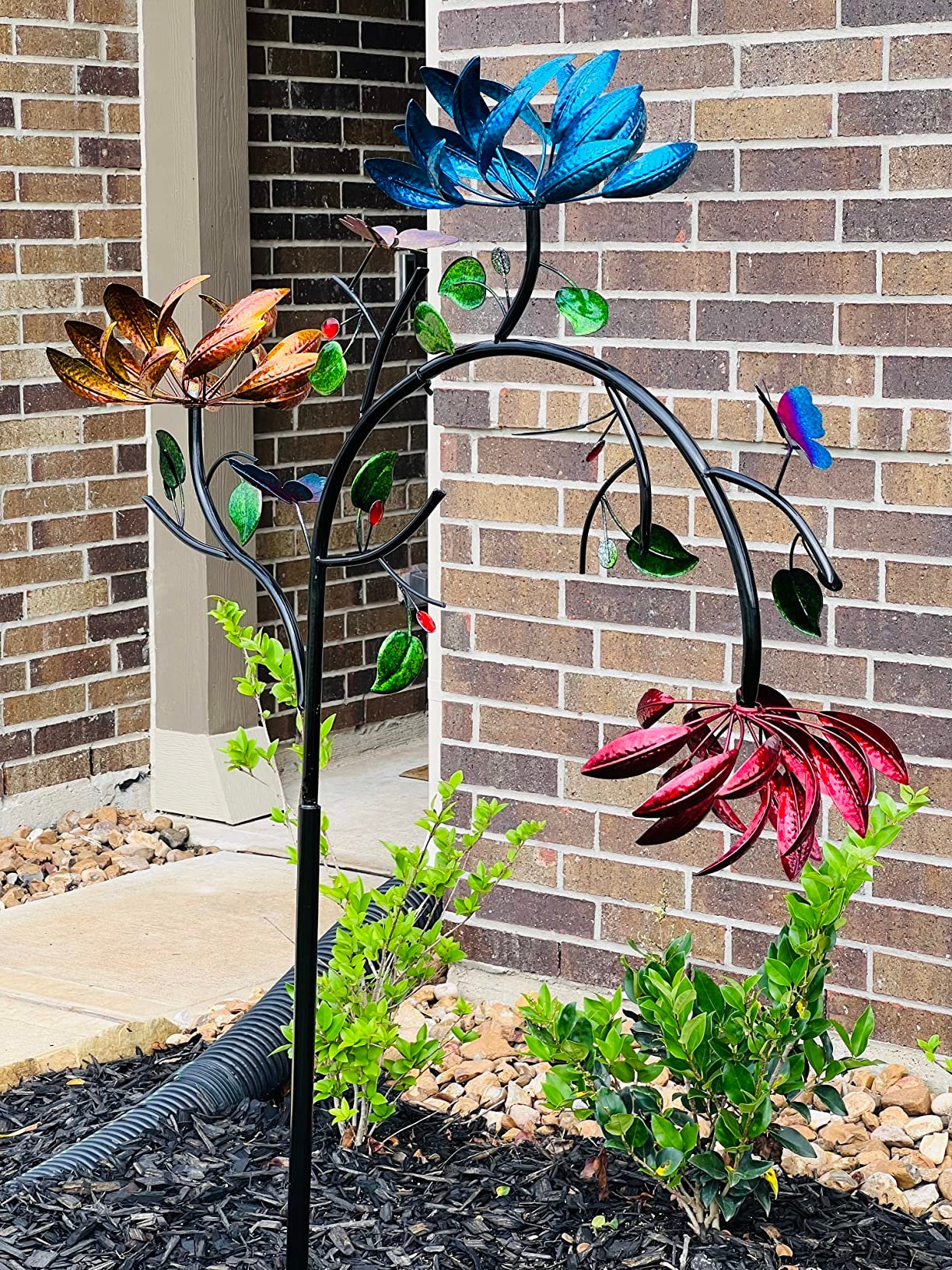 🔥Last Day 70% OFF -Beautiful Summer Multi Colored Flowers Wind Spinner-unitmotor™