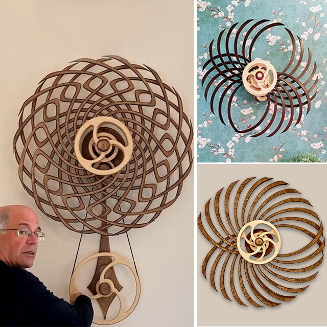 βπ100% Handmade Kinetic Wooden Sculpture