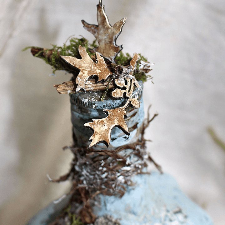 Altered Art Bottle - Mystical forest stories-unitmotor™