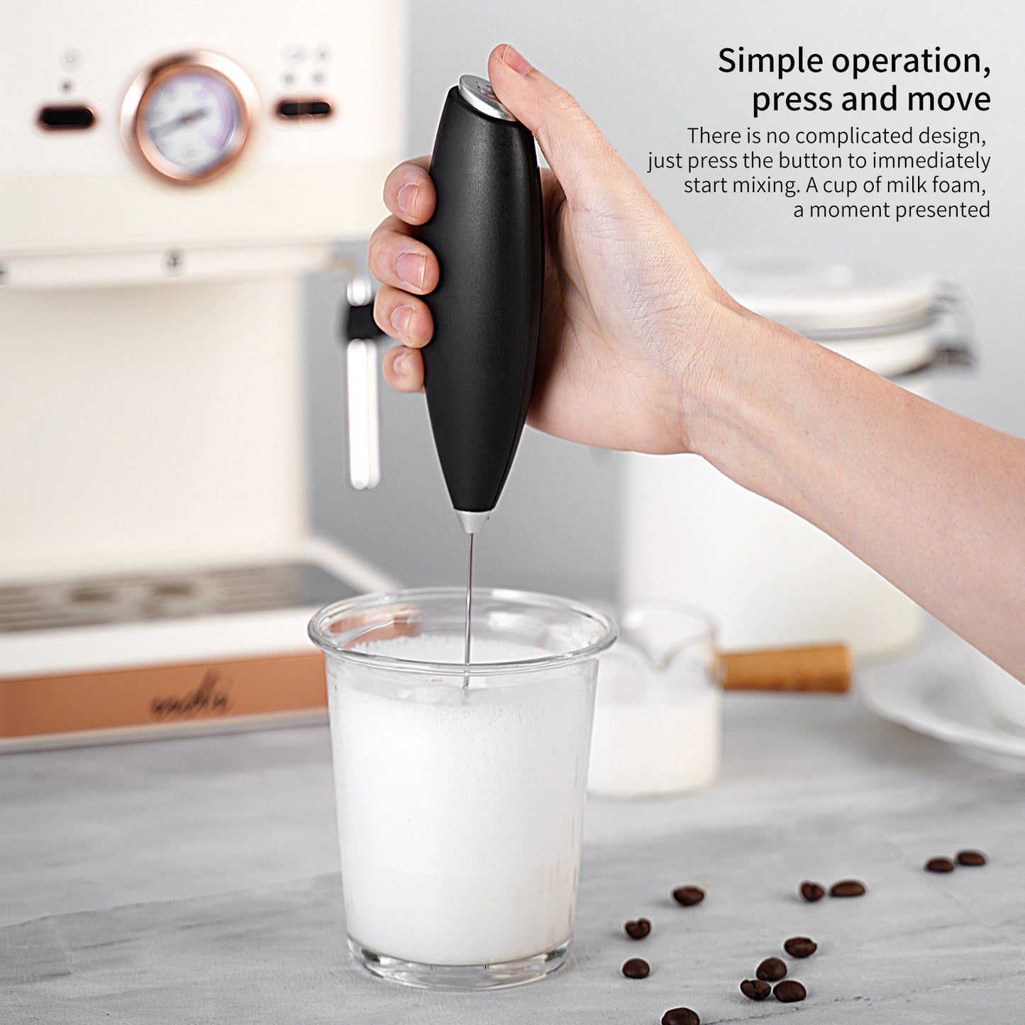 💥Powerful Milk Frother with Stand