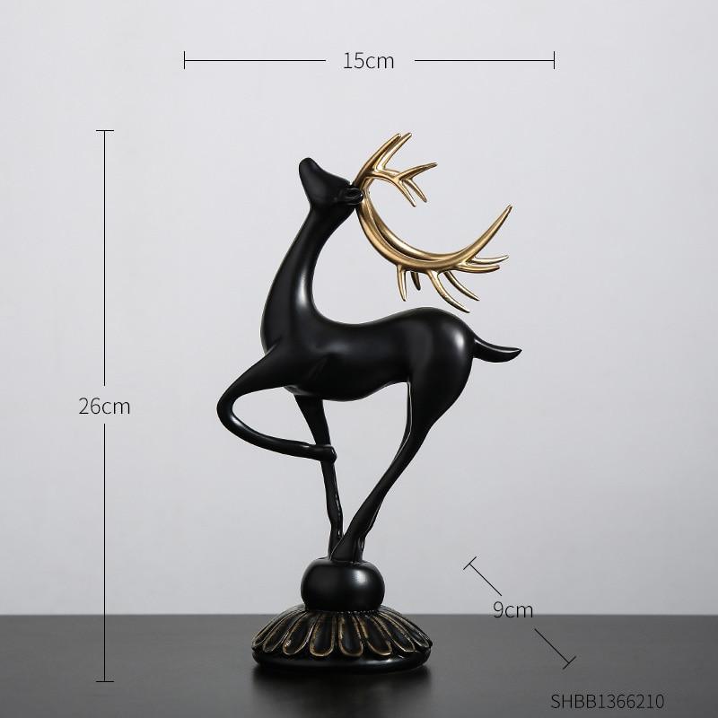 Handmade Golden Deer Animal Figurine-unitmotor™