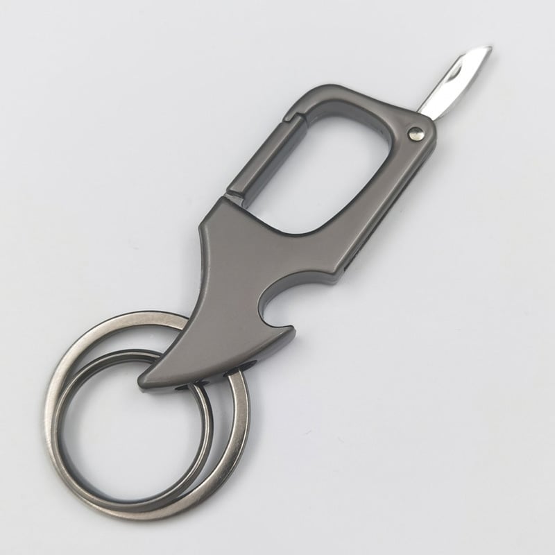 🔥49% OFF🔥Multifunctional pendant bottle opener metal double ring key chain-unitmotor™