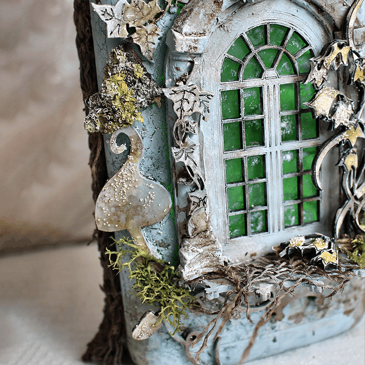 Altered Art Bottle - Mystical forest stories-unitmotor™