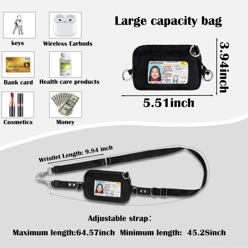 Adjustable Phone Lanyard Crossbody Strap with Wallet