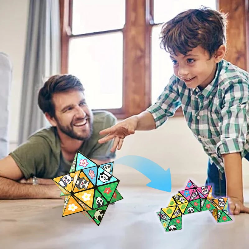 🧒✨Creative Folding Panda Magic Cube Toy for Kids