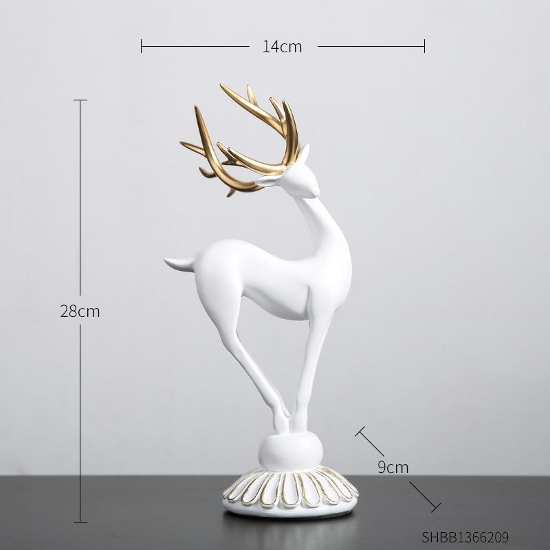 Handmade Golden Deer Animal Figurine-unitmotor™