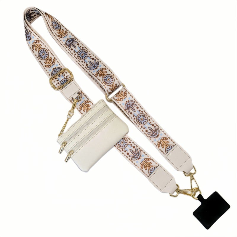 Adjustable Phone Lanyard Crossbody Strap with Wallet