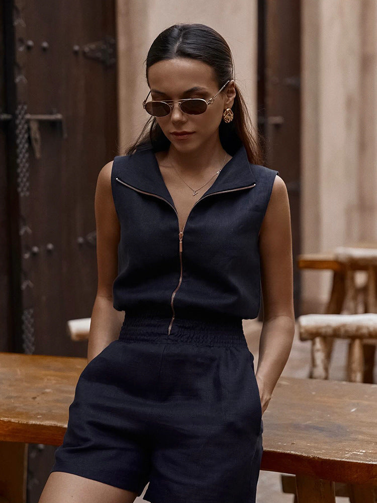2024 Summer Temperament Sleeveless Jumpsuit (Buy 2 Free Shipping)-unitmotor™