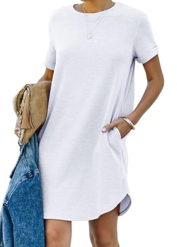 Short Sleeve T-shirt Dress(Buy 2 Free Shipping)-unitmotor™