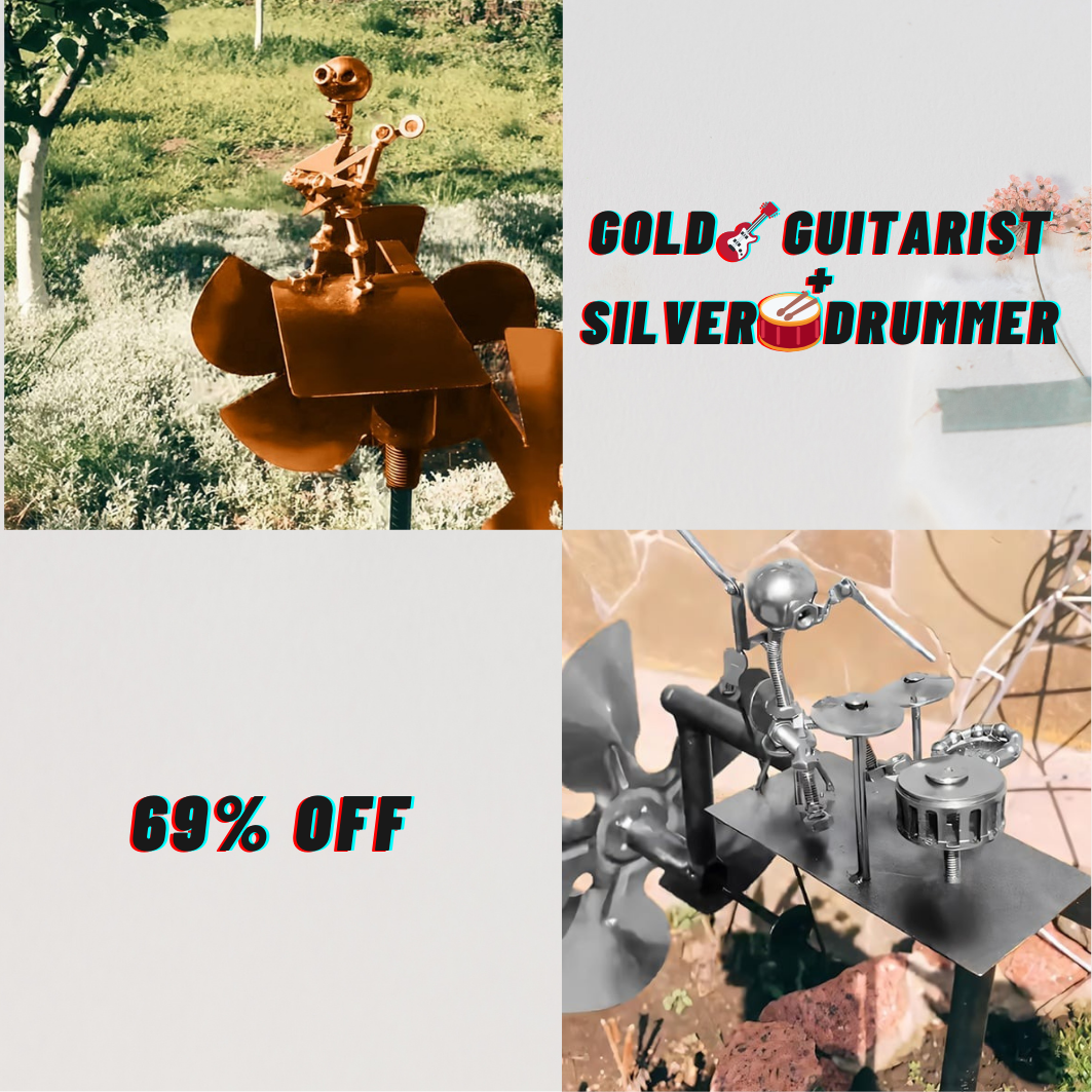 🔥Last Day 57% OFF🥁Handmade Metal Rock Band Windmill🎁