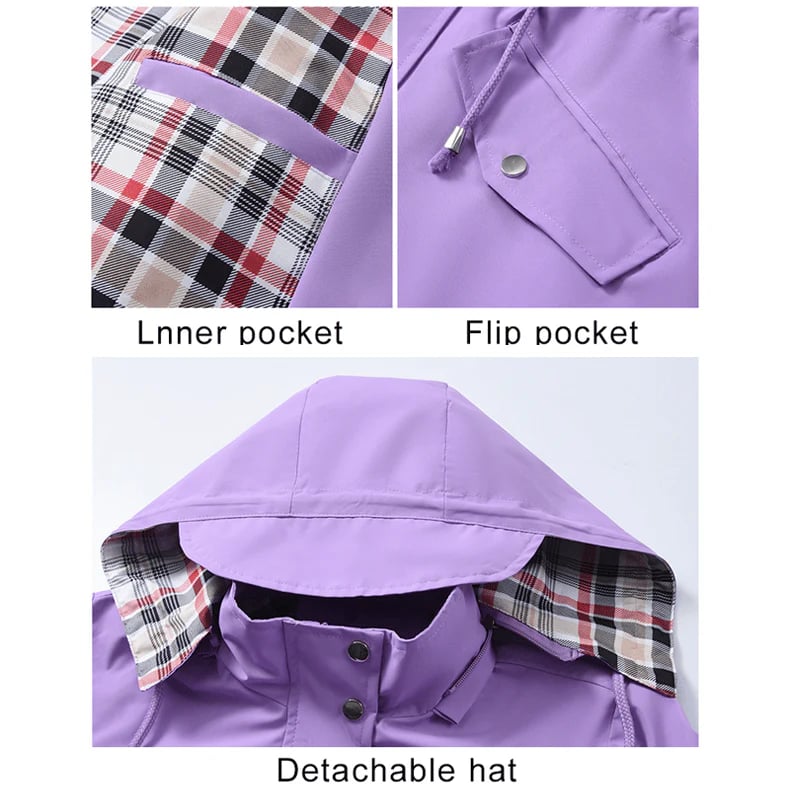 🧥Ultimate Plaid Waterproof Jacket for Women🍃