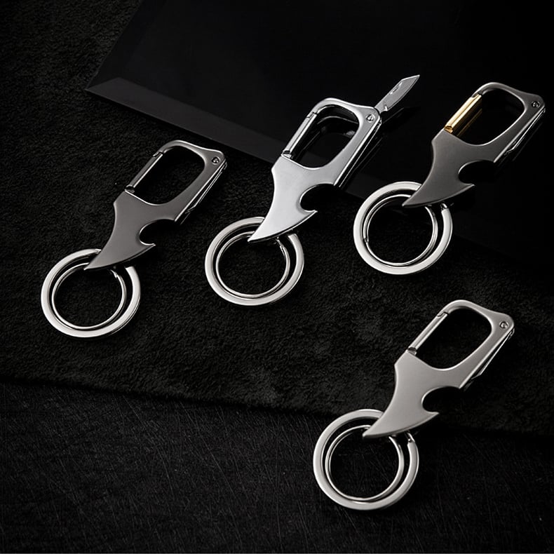 🔥49% OFF🔥Multifunctional pendant bottle opener metal double ring key chain-unitmotor™
