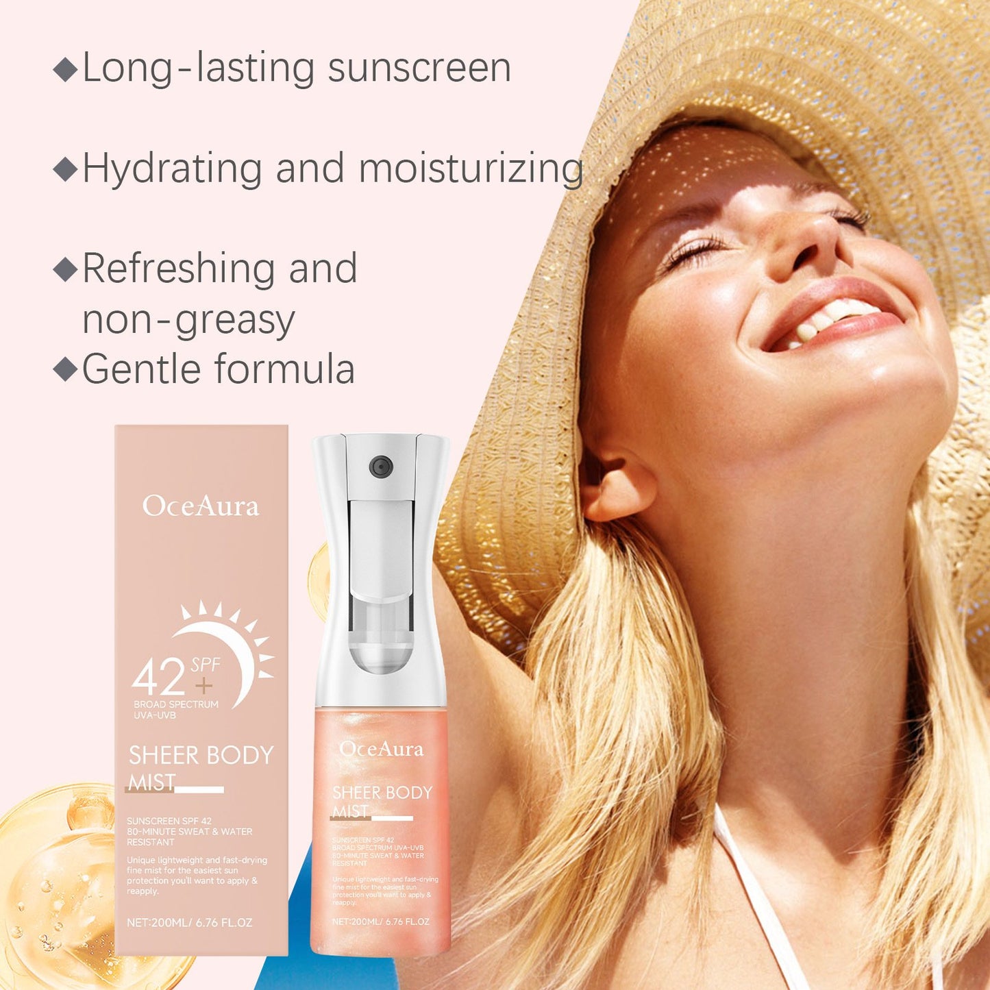 🔥Hot Sale - 49% Off🔥Sheer Body Mist Sunscreen SPF 42