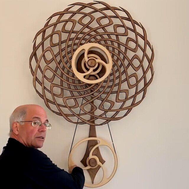 βπ100% Handmade Kinetic Wooden Sculpture