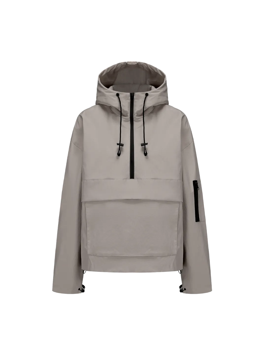 Fleece-lined Waterproof Hooded Raincoat With Kangaroo Pocket (Buy 2 Free Shipping)