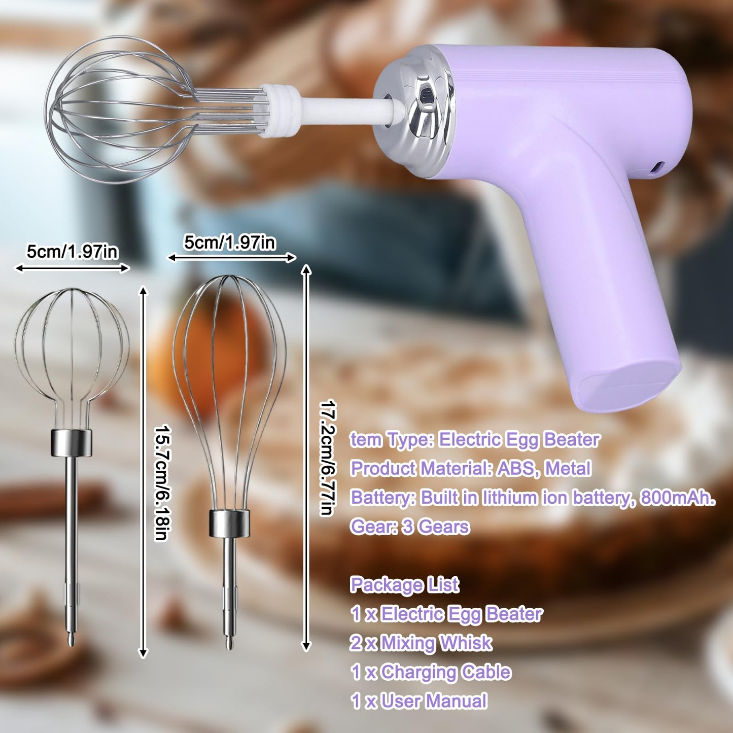 Cordless Electric Mixer