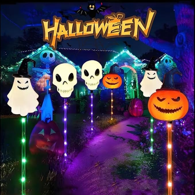 🎃6 in 1 Halloween Solar Garden Lights