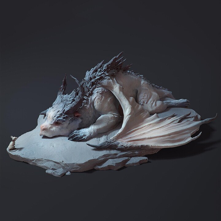 Dragon And Mouse - Art Sculpture-unitmotor™