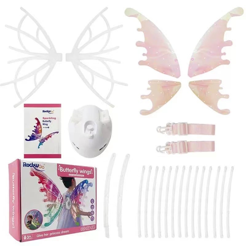 🦋🧚♀Electric Butterfly Elf Wings with Glowing Lights