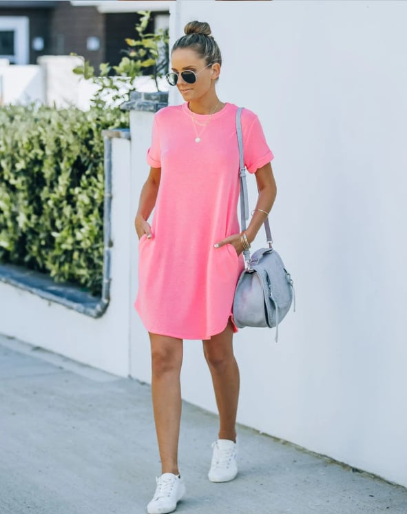 Short Sleeve T-shirt Dress(Buy 2 Free Shipping)-unitmotor™