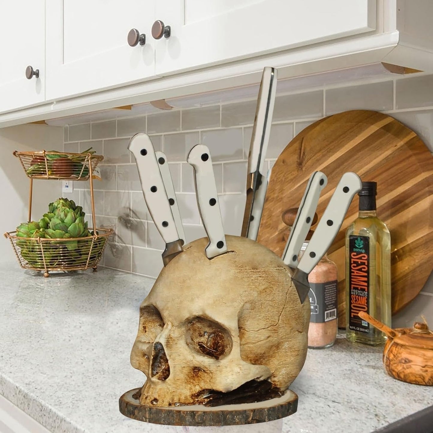 Gothic Skull Knife Holder-unitmotor™