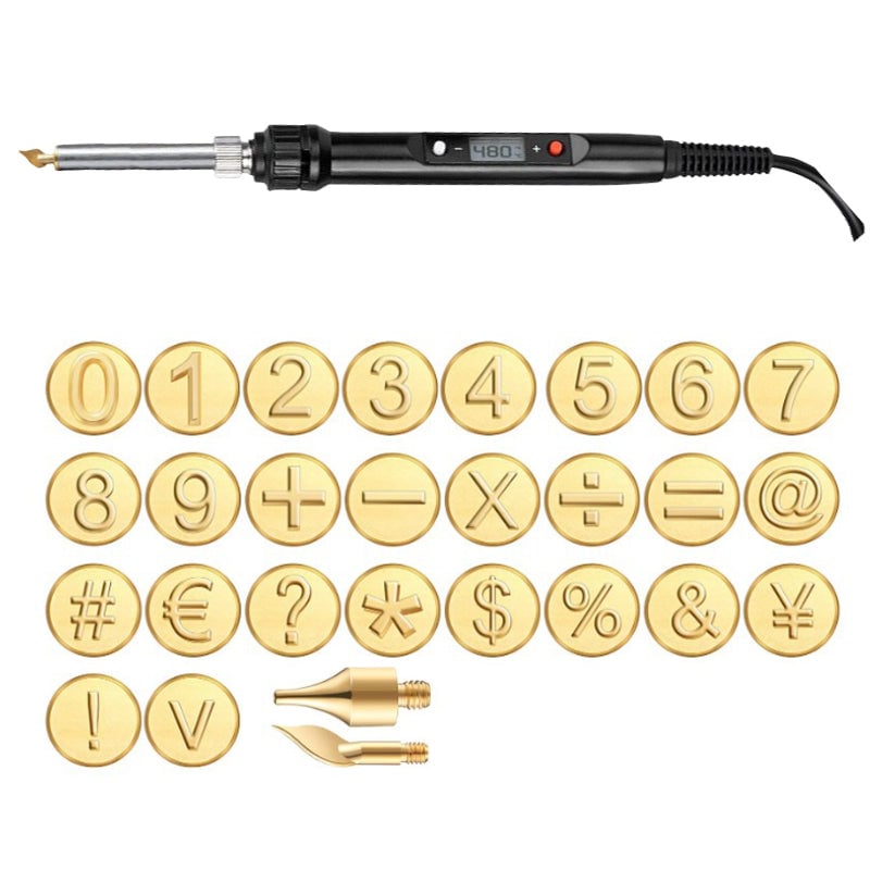 unitmotor™-🎁26 Letters Copper Mold —DIY Wood Burning/Carving Set