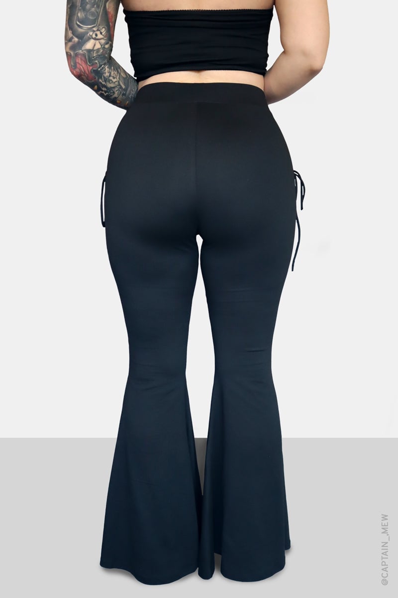Lace Up Flare Pants-unitmotor™