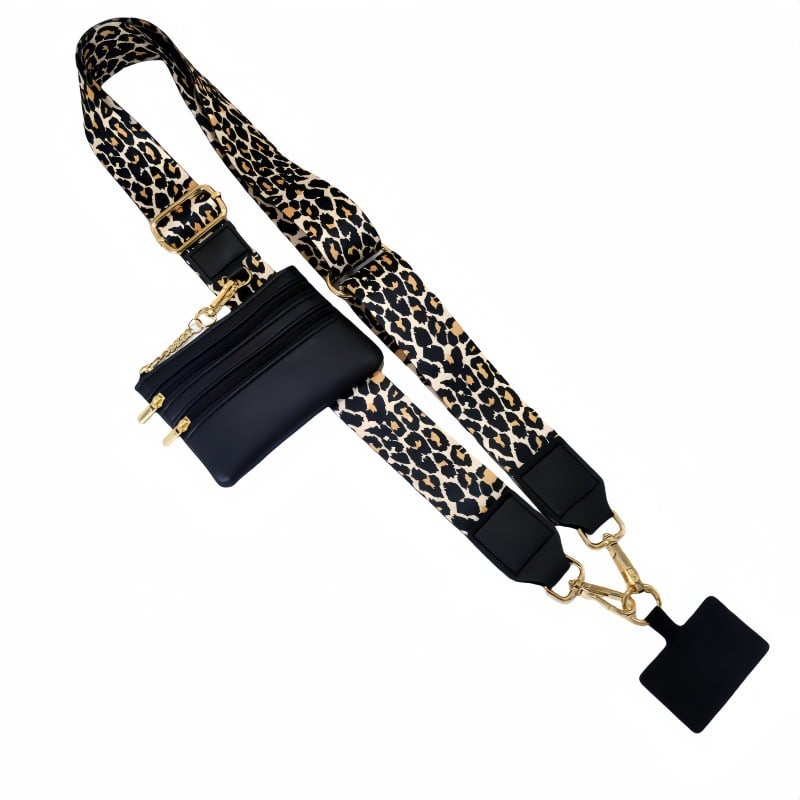Adjustable Phone Lanyard Crossbody Strap with Wallet