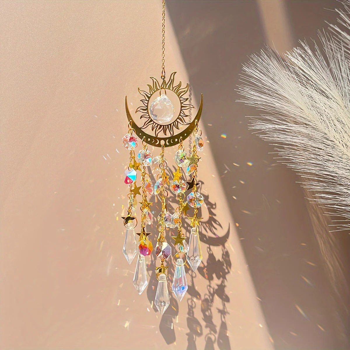 ⏰⌛✨ Crystal solar collector, indoor and outdoor decoration for windows, bedroom, patio and garden☪️