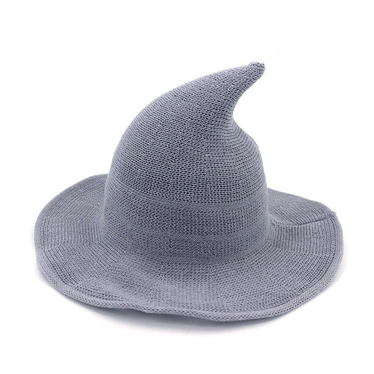 🔥👻Women Gothic Knitting Black Wizard Hat