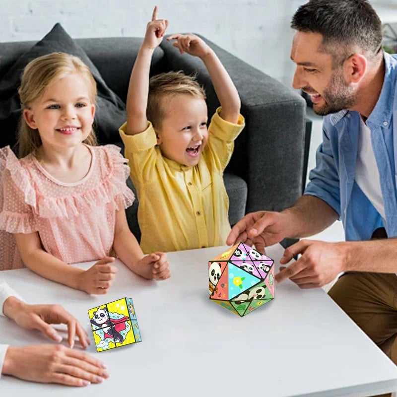 🧒✨Creative Folding Panda Magic Cube Toy for Kids