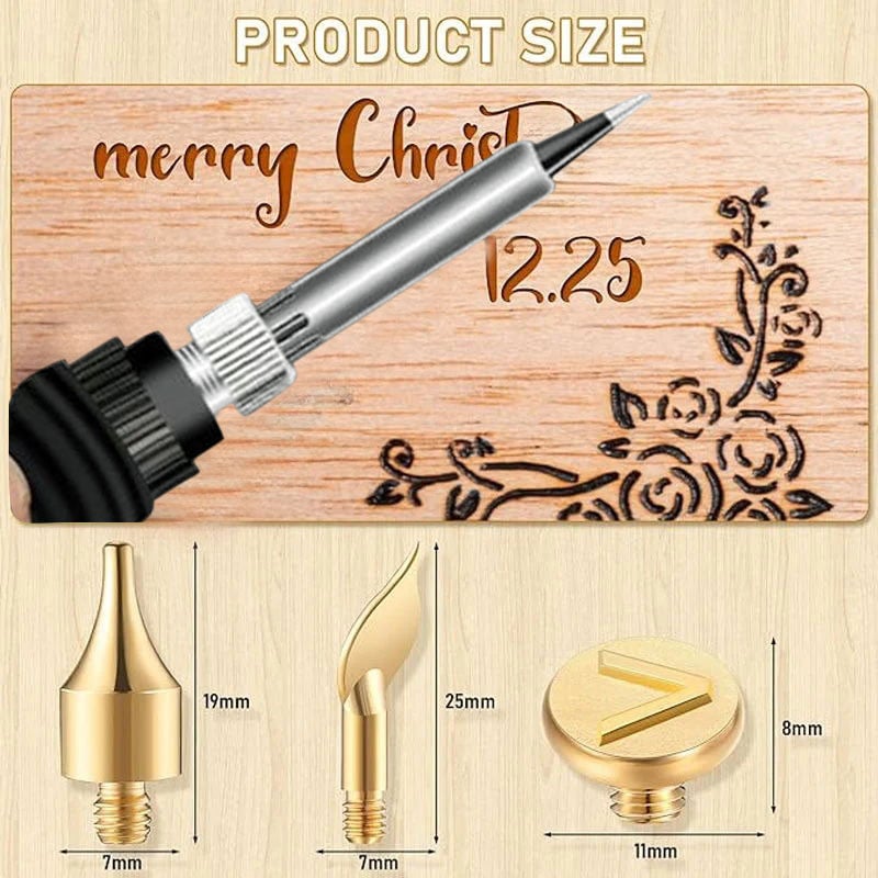 unitmotor™-🎁26 Letters Copper Mold —DIY Wood Burning/Carving Set