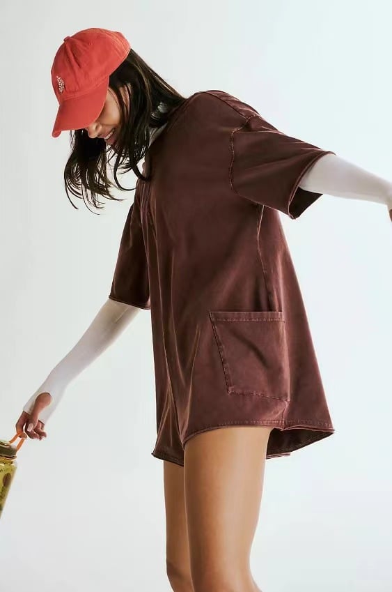 ✨Summer Sale 49% OFF - Oversized Shirt Romper