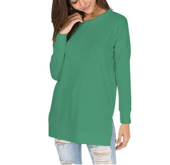 🔥Round Neck Casual Solid Color Top