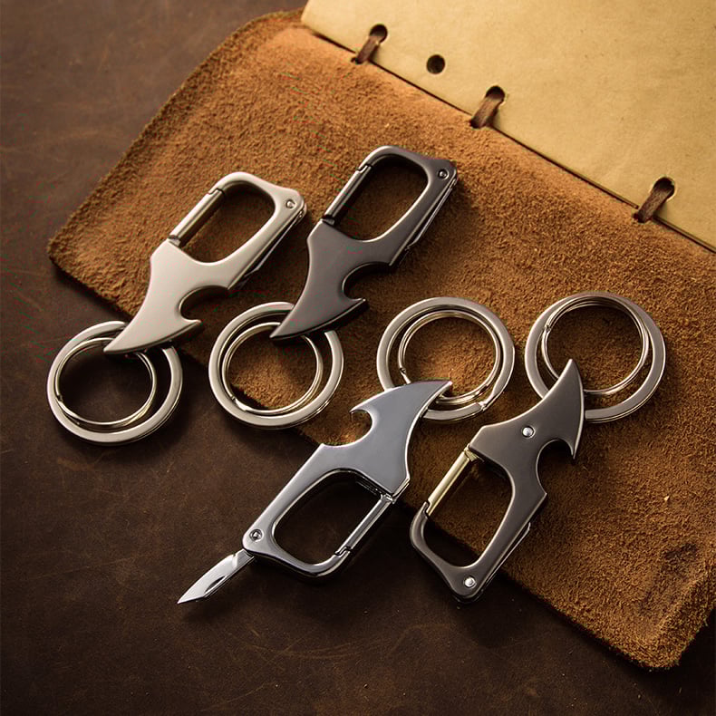 🔥49% OFF🔥Multifunctional pendant bottle opener metal double ring key chain-unitmotor™
