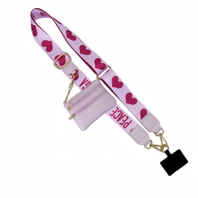 Adjustable Phone Lanyard Crossbody Strap with Wallet