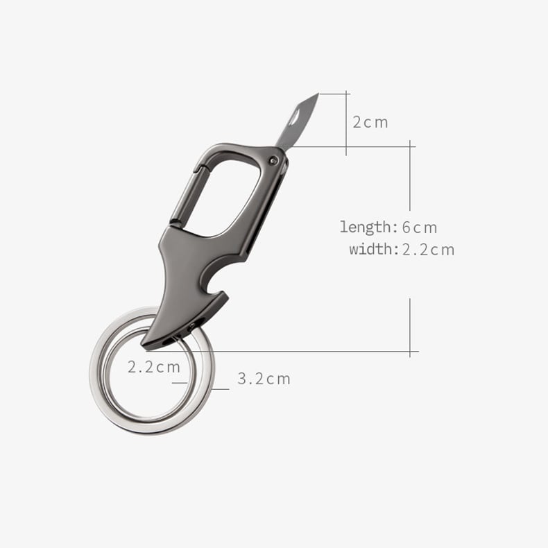 🔥49% OFF🔥Multifunctional pendant bottle opener metal double ring key chain-unitmotor™