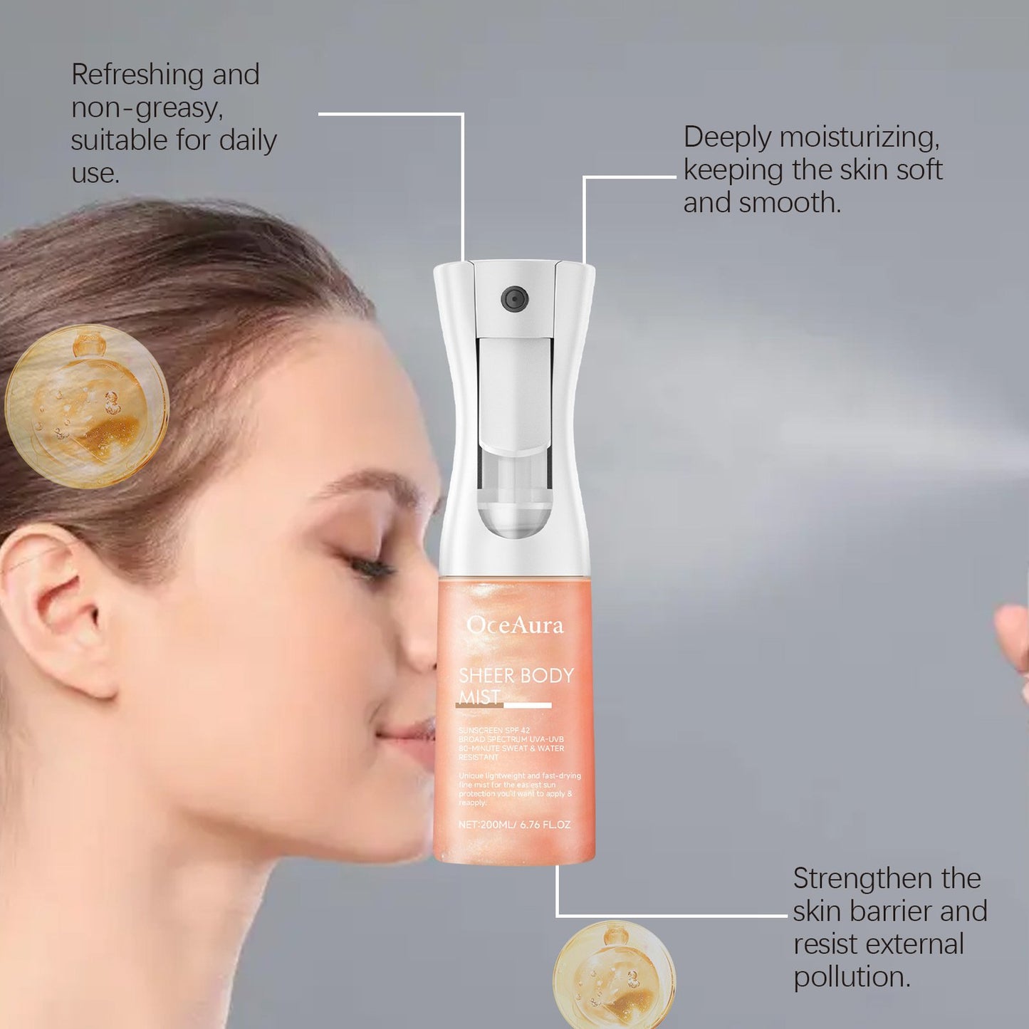 🔥Hot Sale - 49% Off🔥Sheer Body Mist Sunscreen SPF 42