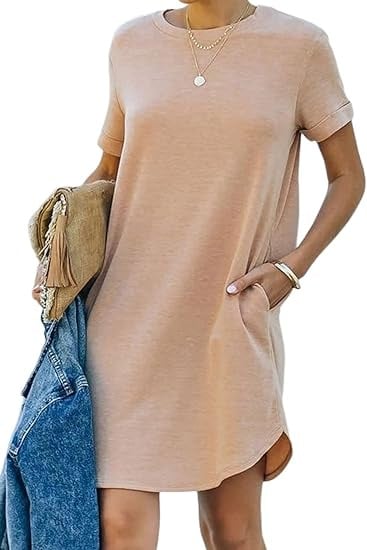 Short Sleeve T-shirt Dress(Buy 2 Free Shipping)-unitmotor™