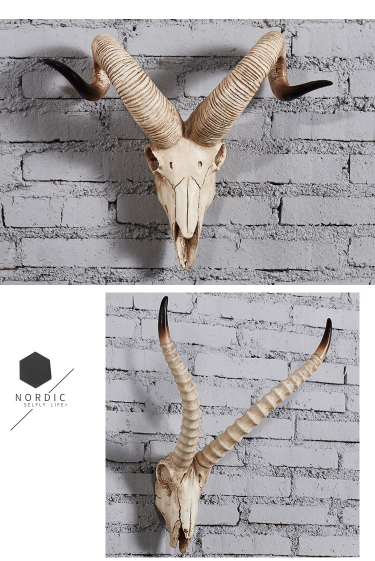 Vintage Sheep Head Wall Hanging Home Decorations