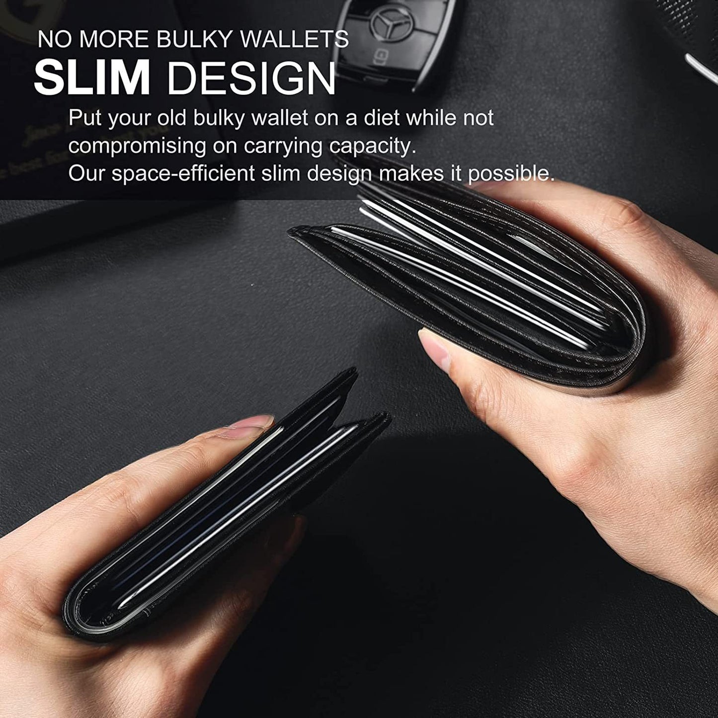 š„Mens Slim Wallet RFID Blockingš„