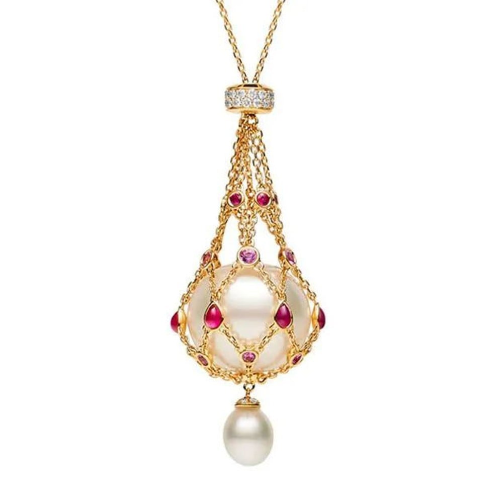 Last Day 49% OFF--Pearl & Gemstone Lavalier Pendant-unitmotor™