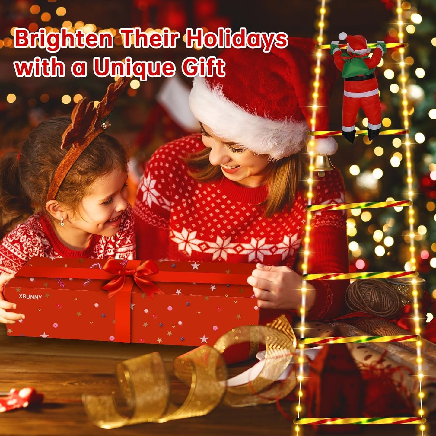 Christmas Decorations LED Ladder Lights