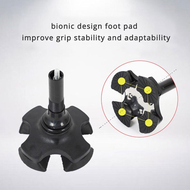 HOT SALE -Aluminum alloy with LED light non-slip foldable walking stick-unitmotor™