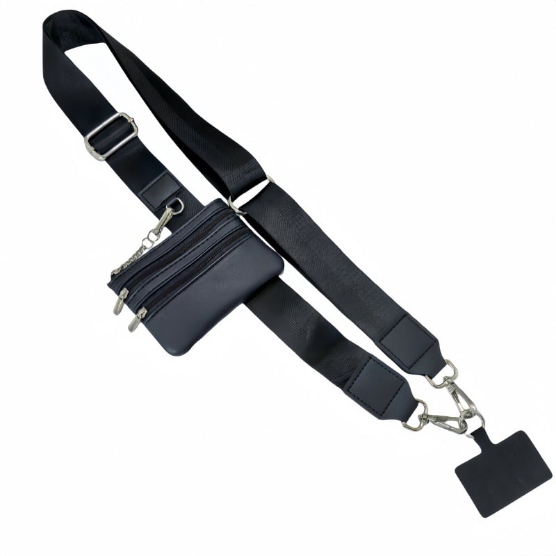 Adjustable Phone Lanyard Crossbody Strap with Wallet