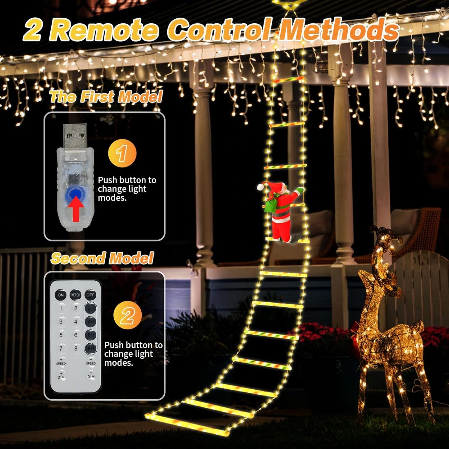 Christmas Decorations LED Ladder Lights