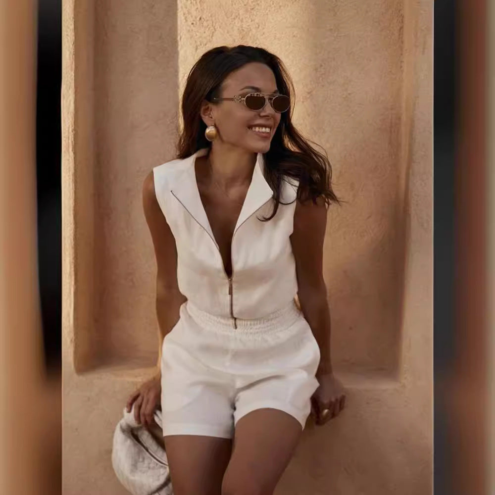 2024 Summer Temperament Sleeveless Jumpsuit (Buy 2 Free Shipping)-unitmotor™